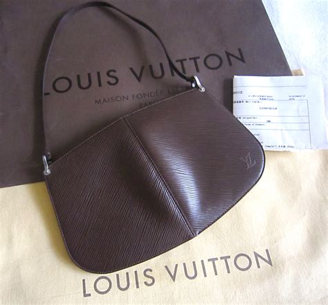 louis vuitton black epi leather pochette|Louis Vuitton epi leather briefcase.